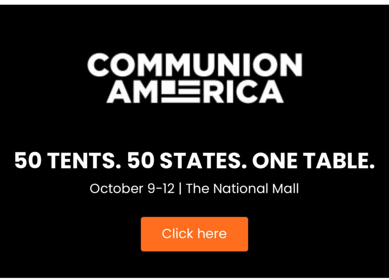 Just 40 days until Communion America – a nation gathers at the table